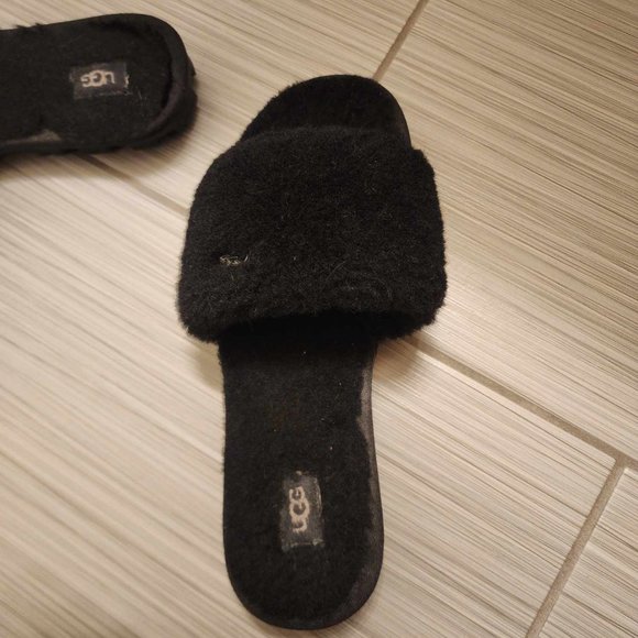 UGG Cozette Slide Slipper Sheepskin Fuzzy SIZE 8 - Picture 2 of 7